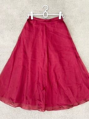 Red David’s Bridal Midi Skirt - Formal / Halloween Costume Princess / Gypsy